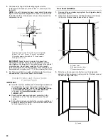 Предварительный просмотр 24 страницы KitchenAid KBLC36FTS - 36" Bottom-Freezer Refrigerator Installation Manual