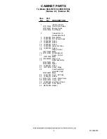 Preview for 2 page of KitchenAid KBLS19KTSS - 18.5 cu. ft. Bottom-Freezer Parts List