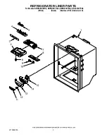 Предварительный просмотр 3 страницы KitchenAid KBLS19KTSS2 Parts List