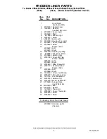 Preview for 4 page of KitchenAid KBLS22KTSS - 21.9 Bottom-Freezer Refrigerator Cabinet Parts