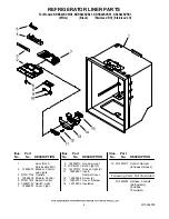 Предварительный просмотр 6 страницы KitchenAid KBLS22KVSS - 21.9 cu. Ft. Bottom Mount Refrigerator Parts List