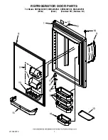 Предварительный просмотр 7 страницы KitchenAid KBLS22KVSS - 21.9 cu. Ft. Bottom Mount Refrigerator Parts List