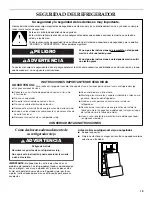 Preview for 19 page of KitchenAid KBLS36FTX - 20.5 cu. ft. Bottom-Freezer Refrigerator Use And Care Manual