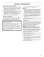 Preview for 37 page of KitchenAid KBLS36FTX - 20.5 cu. ft. Bottom-Freezer Refrigerator Use And Care Manual