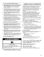 Preview for 49 page of KitchenAid KBLS36FTX - 20.5 cu. ft. Bottom-Freezer Refrigerator Use And Care Manual