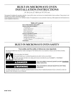 Preview for 1 page of KitchenAid KBMS1454BBL0 Installation Instructions Manual