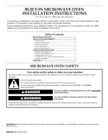 KitchenAid KBMS1454RWH0 Installation Instructions Manual preview