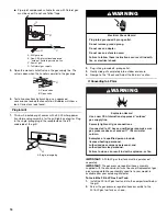 Предварительный просмотр 16 страницы KitchenAid KBNU367T Installation Instructions And Use & Care Manual