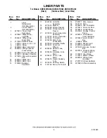 Preview for 6 page of KitchenAid KBRC36FKB00 Parts List