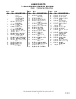 Предварительный просмотр 6 страницы KitchenAid KBRC36FKB01 Parts List