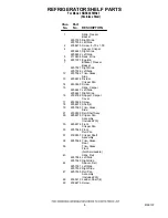 Preview for 8 page of KitchenAid KBRC36FMS01 Parts List