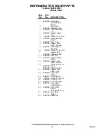 Preview for 12 page of KitchenAid KBRC36FMS01 Parts List