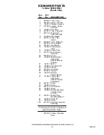 Preview for 18 page of KitchenAid KBRC36FMS01 Parts List