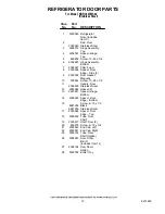 Preview for 12 page of KitchenAid KBRC36FMS02 Parts List