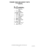 Preview for 14 page of KitchenAid KBRC36FTS00 Parts List