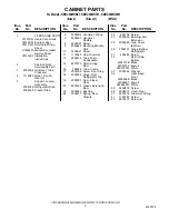 Предварительный просмотр 2 страницы KitchenAid KBRC36MHB01 Parts List