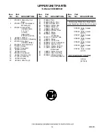 Preview for 16 page of KitchenAid KBRC36MHS00 Parts List