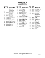 Preview for 6 page of KitchenAid KBRO36FMX00 Parts List