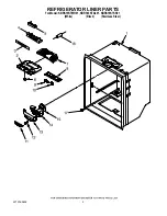 Предварительный просмотр 3 страницы KitchenAid KBRS19KTBL01 Parts List