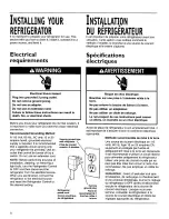 Preview for 8 page of KitchenAid KBRS22KGBL13 Use & Care Manual