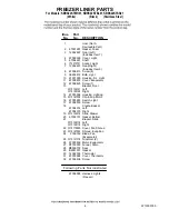 Preview for 4 page of KitchenAid KBRS22KTBL01 Parts List