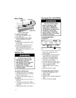 Preview for 10 page of KitchenAid KBRS22KW Use And Care Manual