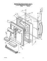 Предварительный просмотр 15 страницы KitchenAid KBRS22KWWH02 Parts List