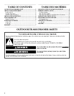Предварительный просмотр 2 страницы KitchenAid KBTU141T Use & Care Manual