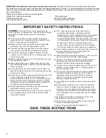 Preview for 4 page of KitchenAid KBZU122T Installation Instructions And Use And Care Manual