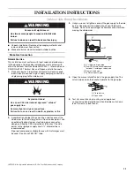 Preview for 11 page of KitchenAid KBZU122T Installation Instructions And Use And Care Manual