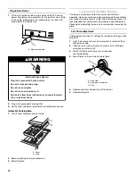 Preview for 12 page of KitchenAid KBZU122T Installation Instructions And Use And Care Manual