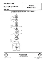 Preview for 1 page of KitchenAid KCDB250S1 Parts List