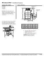 KitchenAid KCDS250X Dimension Manual preview