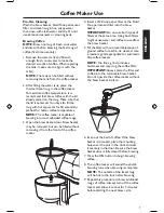 Preview for 7 page of KitchenAid KCM0402 Use & Care Manual