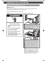 Preview for 8 page of KitchenAid KCM0801 Instructions Manual