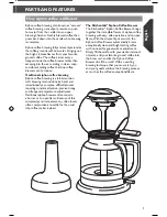 Preview for 7 page of KitchenAid KCM0812 Instructions For Use Manual