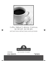 KitchenAid KCM1203 Use & Care Manual preview