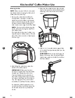 Предварительный просмотр 10 страницы KitchenAid KCM1203 Use & Care Manual