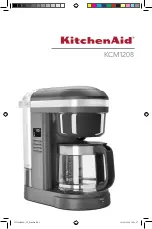 Preview for 1 page of KitchenAid KCM1208 Manual