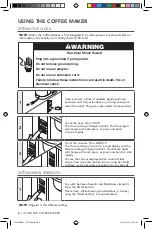 Preview for 6 page of KitchenAid KCM1208 Manual