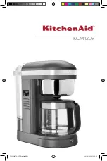 KitchenAid KCM1209 Manual предпросмотр