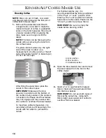 Предварительный просмотр 10 страницы KitchenAid KCM222 Instructions Manual