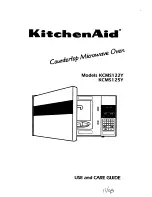 Preview for 1 page of KitchenAid KCMS122Y Use And Care Manual