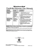 Preview for 32 page of KitchenAid KCMS122Y Use And Care Manual