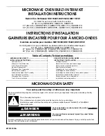 Preview for 1 page of KitchenAid KCMS1555SSS - Countertop Microwave Oven Installation Manual