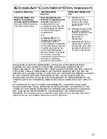 Preview for 17 page of KitchenAid KCO222 Use & Care Manual