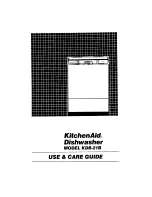 Предварительный просмотр 1 страницы KitchenAid KDB-21B Use & Care Manual