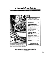 Preview for 1 page of KitchenAid KDDT207B Use And Care Manual