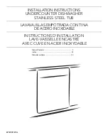 Предварительный просмотр 1 страницы KitchenAid kdfe104dbl Installation Instructions Manual