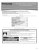 Preview for 43 page of KitchenAid KDFE204E User Instructions